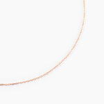 Cha&icirc;ne Igoa Maille For&ccedil;at Diamantee Or Rose - Chaines Femme | Histoire d&rsquo;Or