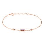 Bracelet Purple Mood Argent Rose Oxyde De Zirconium - Bracelets Femme | Histoire d&rsquo;Or