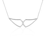 Collier Sautoir Adelind Acier Blanc - Sautoirs Femme | Histoire d&rsquo;Or