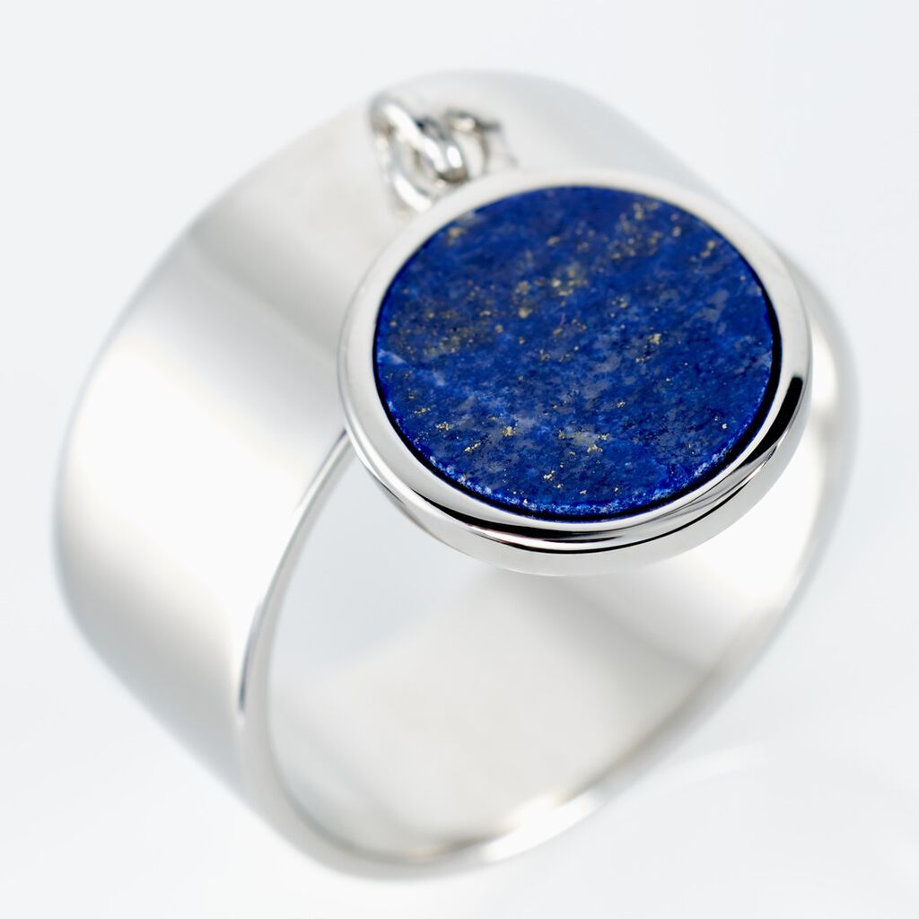 Bague Camillo Argent Blanc Lapis Lazuli - Bagues avec pierre Femme | Histoire d’Or