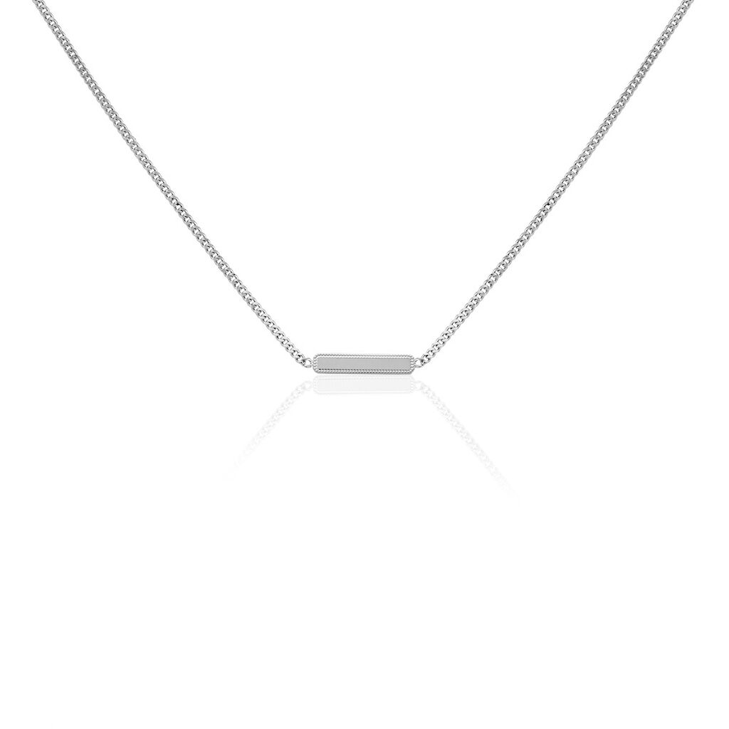 Collier Jordana Argent Blanc - Colliers fantaisie Femme | Histoire d&rsquo;Or
