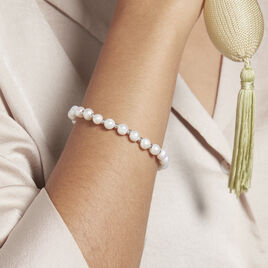 Bracelet Elastiqué Argent Sidel Perles De Culture - Bracelets fantaisie Femme | Histoire d’Or