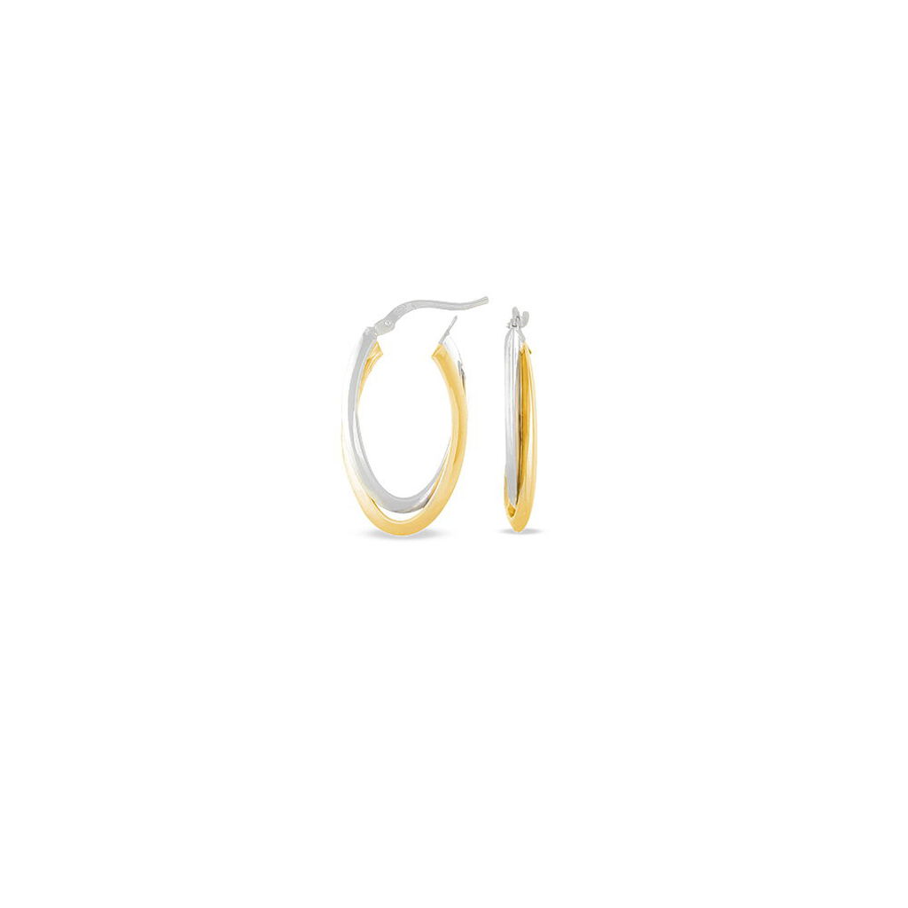 Créoles Tita Or Bicolore - Boucles d'oreilles créoles Femme | Histoire d’Or