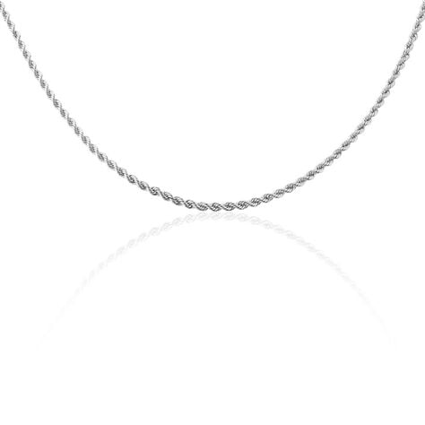 Chaine Jerry Maille Corde Or Blanc - Chaines Femme | Histoire d’Or