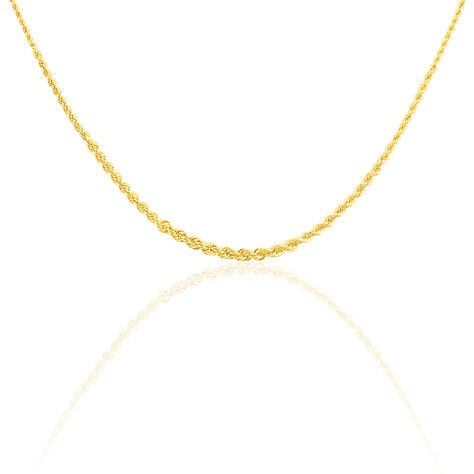 Collier Jerry Danilo Maille Corde Or Jaune - Chaines Femme | Histoire d&rsquo;Or