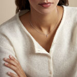 Collier Ha&iuml;vy Argent Blanc Oxyde De Zirconium - Colliers fantaisie Femme | Histoire d&rsquo;Or