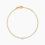 Bracelet Emilee Argent Dor&eacute; A L'Or 750/1000 Oxyde De Zirconium - Bracelets Enfant | Histoire d&rsquo;Or