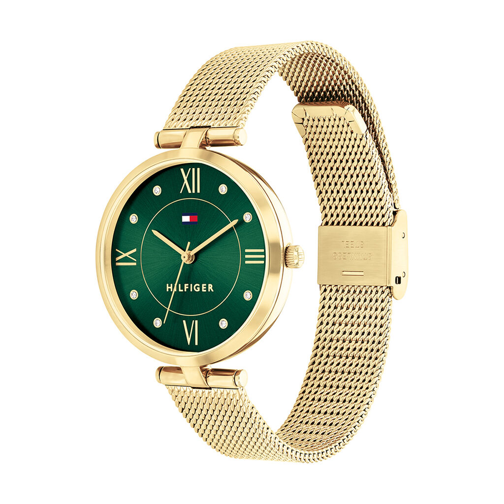 Montre Tommy Hilfiger Ella Vert - Montres Femme | Histoire d&rsquo;Or