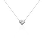 Collier Douglas Argent Blanc Oxyde De Zirconium - Colliers fantaisie Femme | Histoire d&rsquo;Or