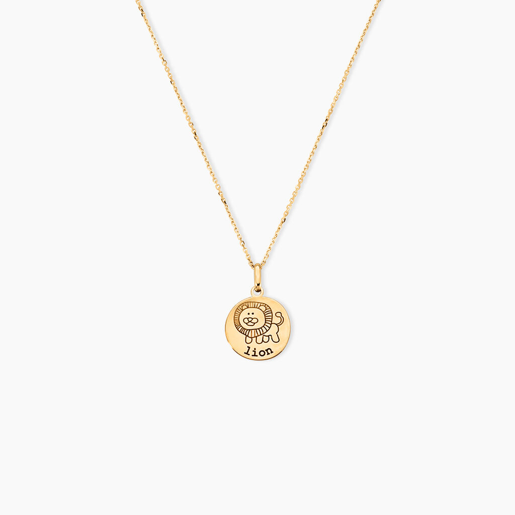 Pendentif Jannila Zodiaque Or Jaune - Cadeaux de naissance Enfant | Histoire d&rsquo;Or