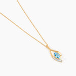 Collier Or Jaune Sagesse Topaze Oxydes De Zirconium - Colliers Femme | Histoire d&rsquo;Or