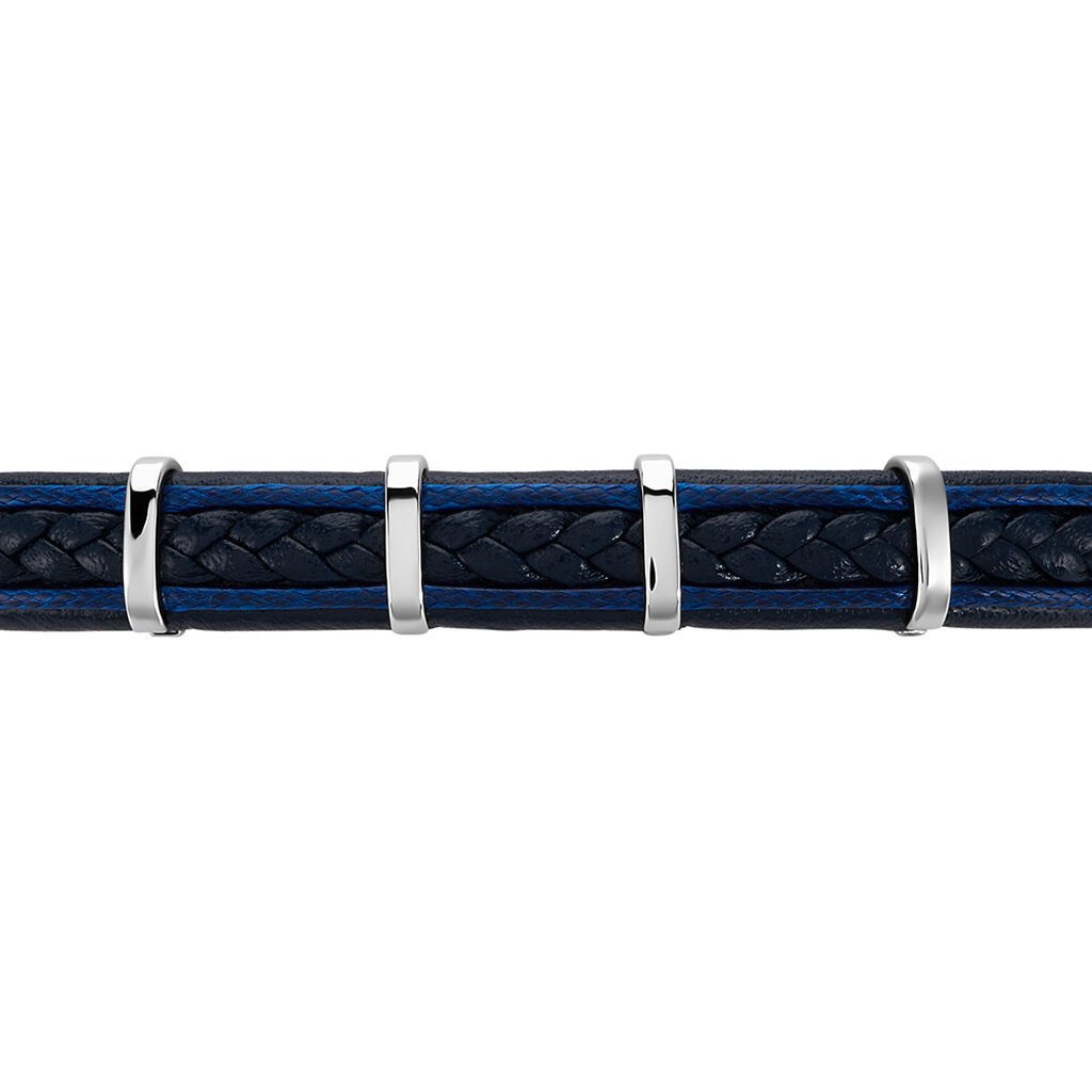 Bracelet Jourdan Cuir Noir - Bracelets Homme | Histoire d’Or