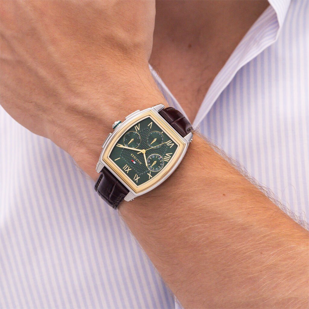 Montre Tommy Hilfiger Th-Oxford Vert - Montres Homme | Histoire d&rsquo;Or