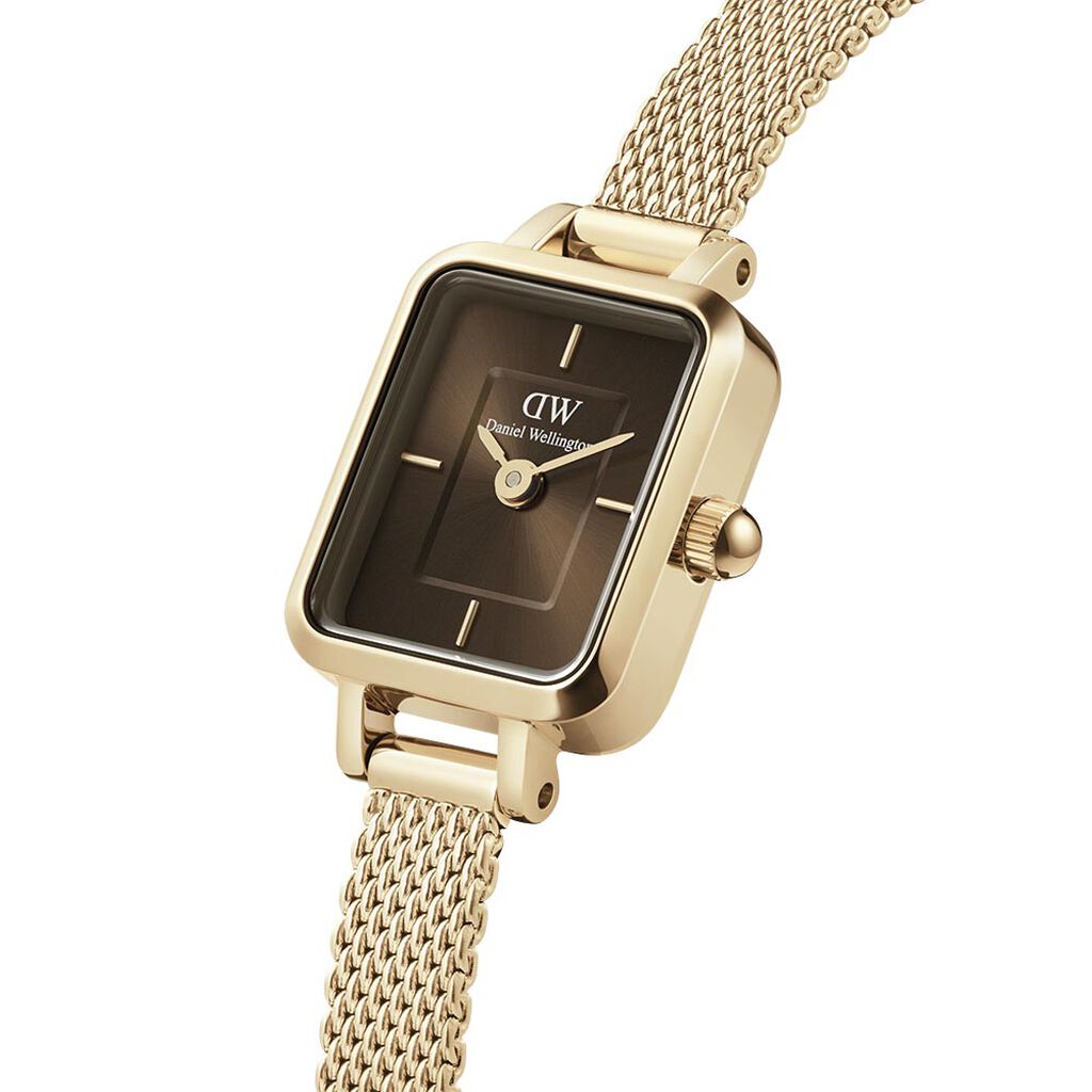 Montre Daniel Wellington Quadro Mini Marron - Montres Femme | Histoire d’Or