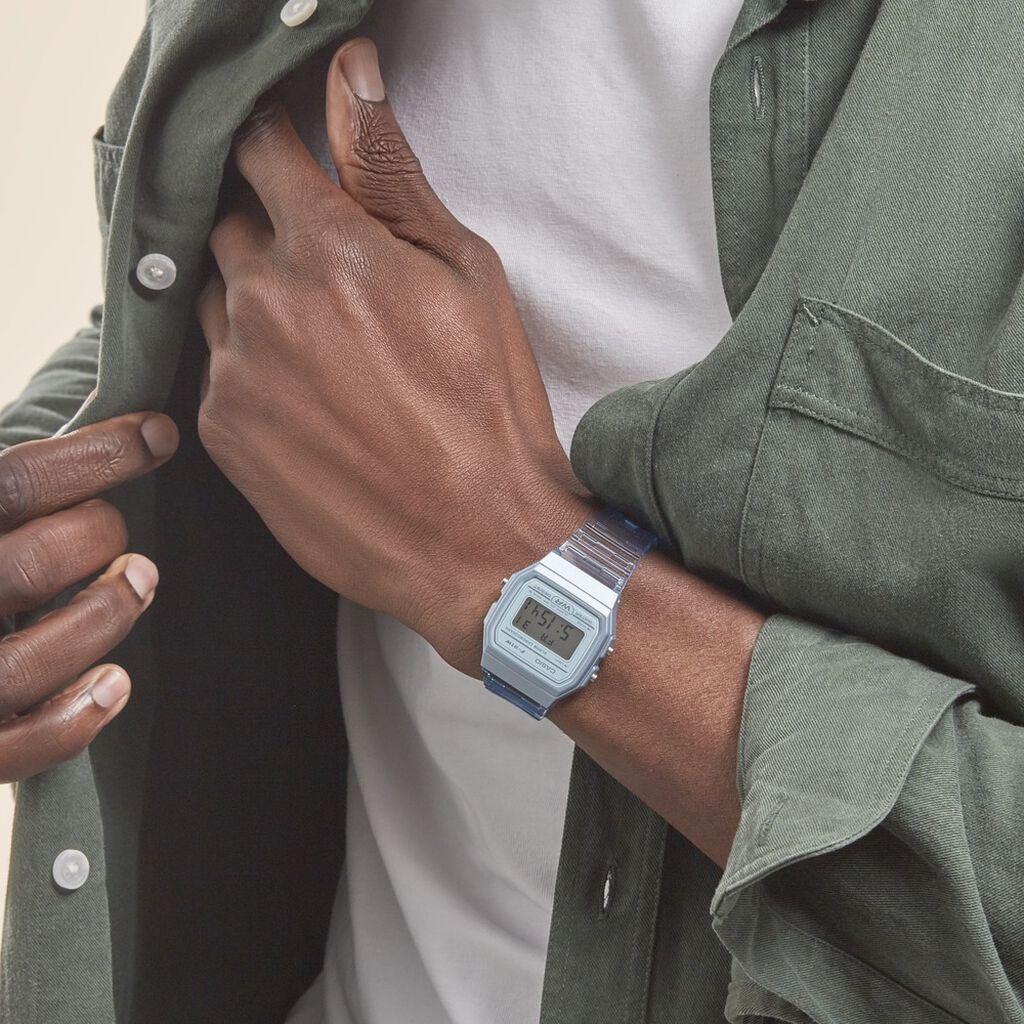 Montre Casio Collection Vintage Edgy Bleu - Montres Unisex | Histoire d’Or