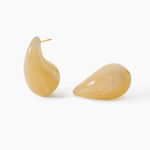 Boucles D'Oreilles Puces Doria Acier Jaune - Boucles d'oreilles fantaisie Femme | Histoire d&rsquo;Or