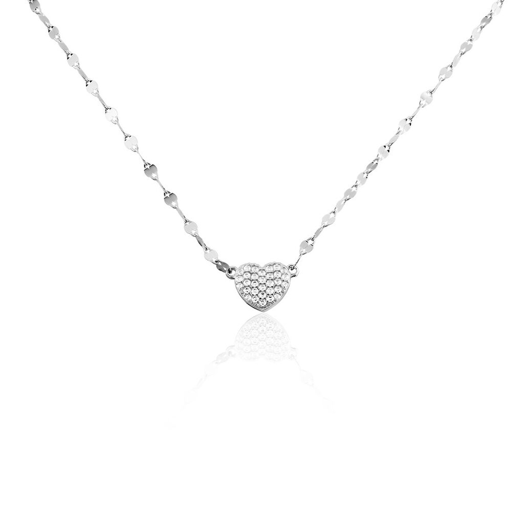 Collier Argent Blanc Varinia Oxydes De Zirconium - Colliers fantaisie Femme | Histoire d’Or