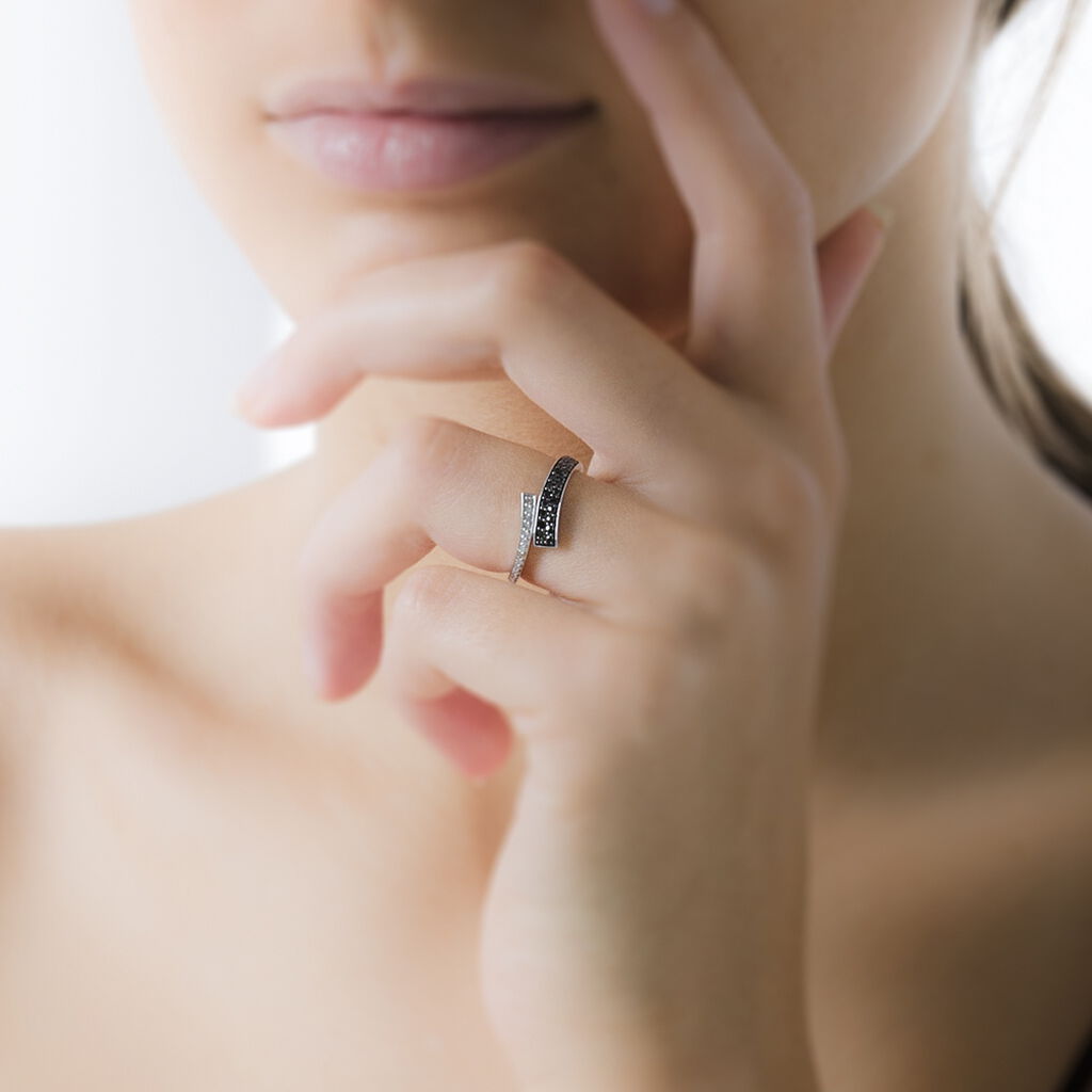 Bague Amelie Or Blanc Diamant - Bagues avec pierre Femme | Histoire d’Or