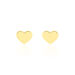 Boucles D'oreilles Puces Aricia Coeur Or Jaune - Clous d'oreilles Enfant | Histoire d’Or