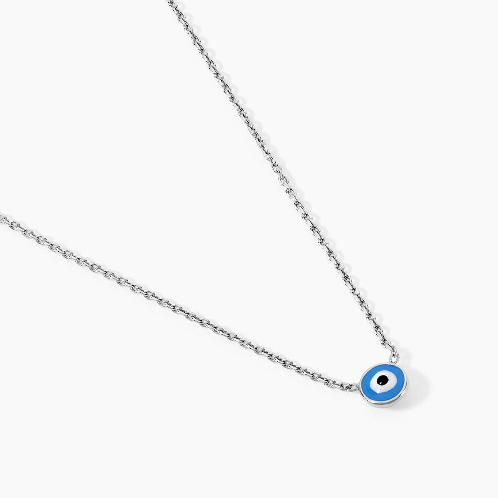 Collier Parad'eyes Argent Blanc - Colliers fantaisie Femme | Histoire d&rsquo;Or