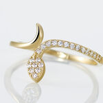 Bague Sabinka Or Jaune Oxyde De Zirconium - Bagues avec pierre Femme | Histoire d&rsquo;Or