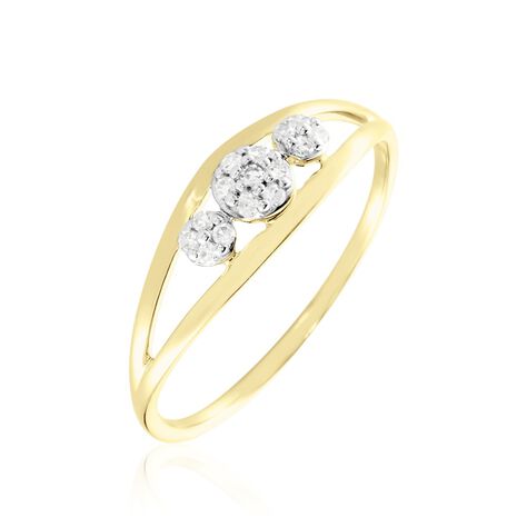 Bague Adamina Or Jaune Diamant - Bagues avec pierre Femme | Histoire d’Or