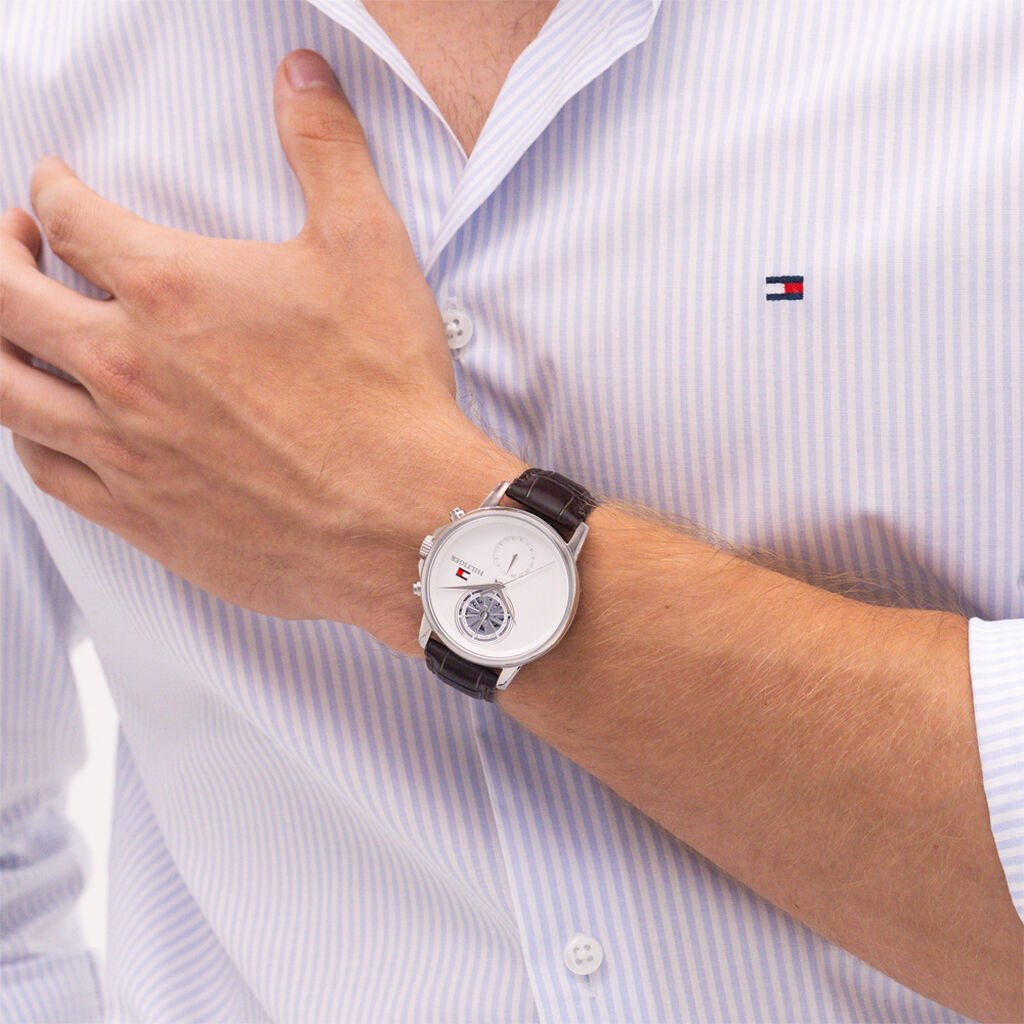 Montre Tommy Hilfiger Stewart Blanc - Montres Homme | Histoire d&rsquo;Or