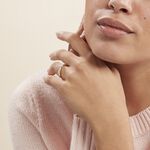 Bague Magnolia Croisee Or Jaune Diamant - Bagues avec pierre Femme | Histoire d&rsquo;Or