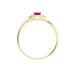 Bague Or Jaune Cassie Rubis Diamants - Bagues solitaires Femme | Histoire d’Or