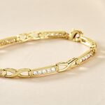 Bracelet Jonc Epiphanieae Plaqu&eacute; Or Jaune Oxyde De Zirconium - Bracelets Femme | Histoire d&rsquo;Or