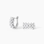 Bijoux D'Oreilles Tapis Rouge Argent Blanc Oxyde De Zirconium - Ear cuffs Femme | Histoire d&rsquo;Or