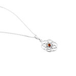 Collier Argent Blanc Aeson Ambre - Colliers fantaisie Femme | Histoire d&rsquo;Or