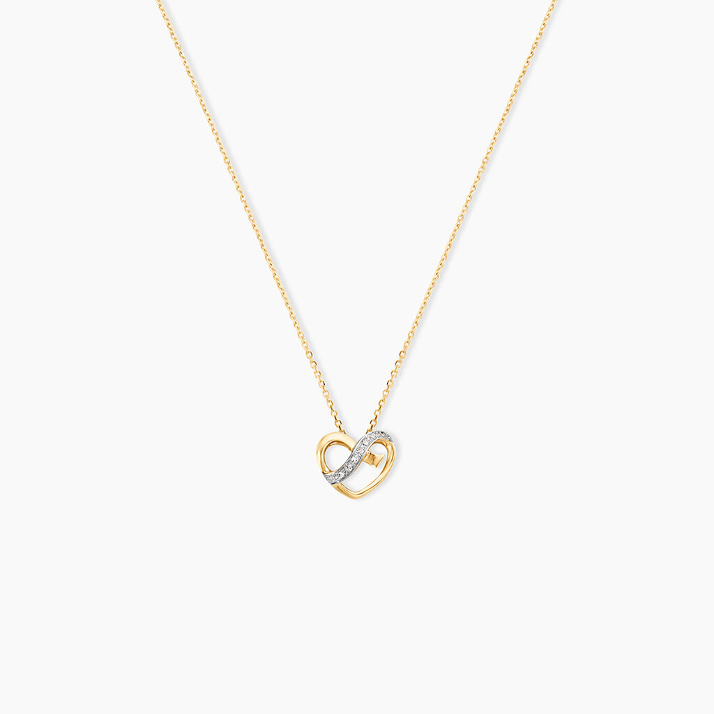 Collier Juliane Or Jaune Diamant - F&ecirc;te des m&egrave;res Femme | Histoire d&rsquo;Or