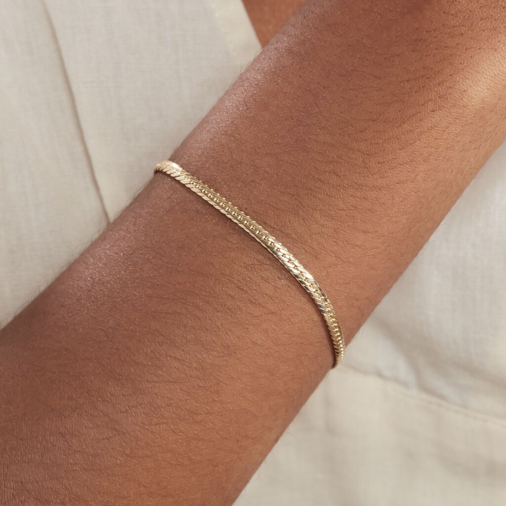 Bracelet Izel Maille Anglaise Or Jaune - Bracelets chaîne Femme | Histoire d’Or