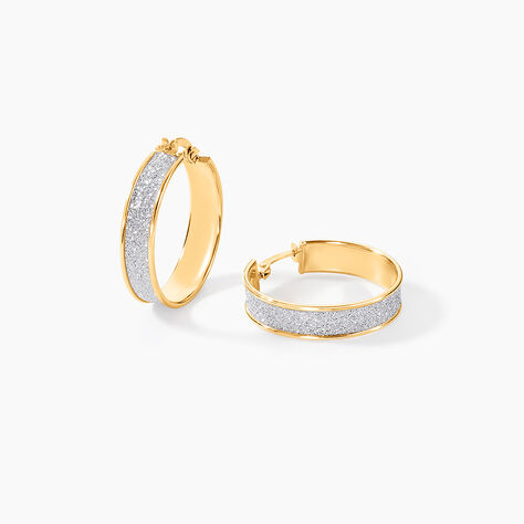 Créoles Lolly Or Jaune - Boucles d'oreilles créoles Femme | Histoire d’Or