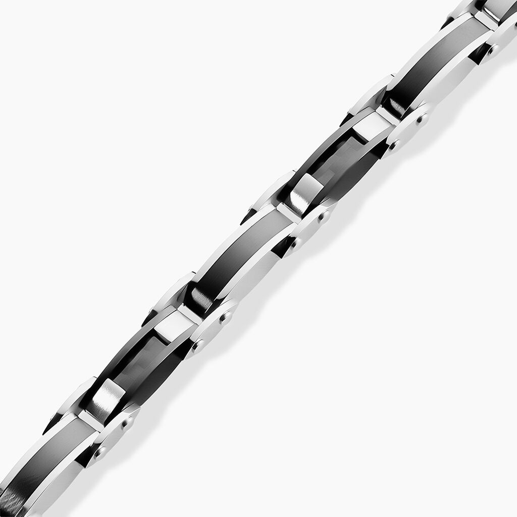 Bracelet Jourdan Aaron Acier Argenté - Nouveautés bijoux Homme | Histoire d’Or