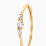 Bague Ionut Or Jaune Oxyde De Zirconium - Bagues solitaires Femme | Histoire d&rsquo;Or