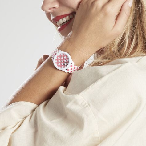 Montre Disney Blanc Et Rose Fushia - Montres Femme | Histoire d’Or