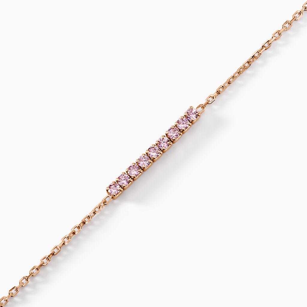 Bracelet Rio Tennis Argent Rose Oxyde De Zirconium - Bracelets Femme | Histoire d’Or