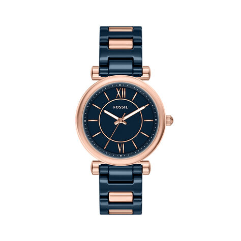 Montre Fossil Carlie 38 Bleu - Montres Femme | Histoire d&rsquo;Or