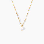 Collier Bindy Argent Dor&eacute; A L'Or 750/1000 Perle De Culture - Colliers  | Histoire d&rsquo;Or
