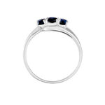 Bague Or Blanc Jaire Saphir - Bagues solitaires Femme | Histoire d&rsquo;Or