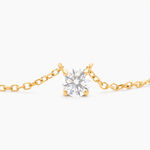 Collier Or Jaune Aphrodite Diamant Synthetique - Colliers Femme | Histoire d&rsquo;Or