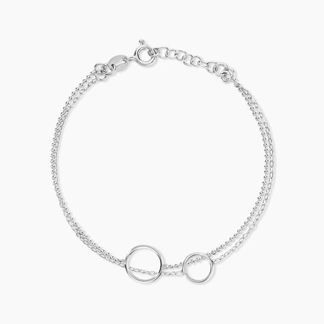 Bracelet Argent Blanc Merien - Bracelets Femme | Histoire d&rsquo;Or