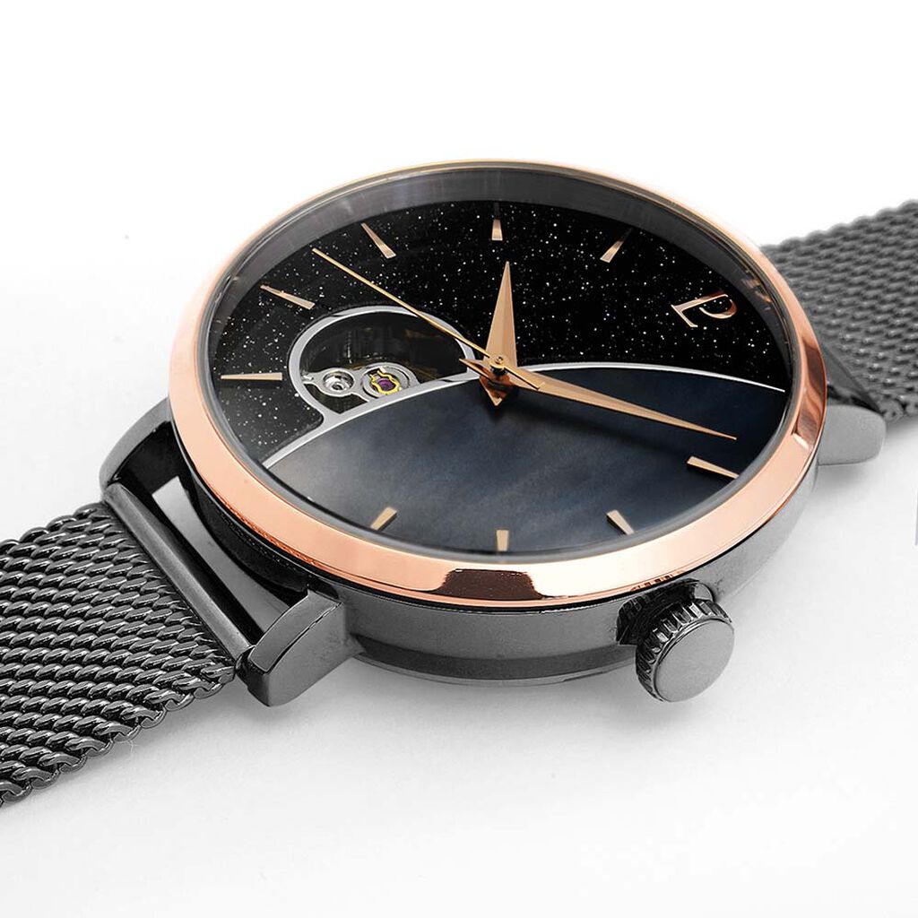 Montre Pierre Lannier Celeste Noir - Montres Femme | Histoire d&rsquo;Or