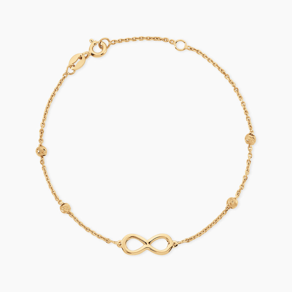 Bracelet Mimy Argent Dor&eacute; A L'Or 750/1000 - F&ecirc;te des m&egrave;res Femme | Histoire d&rsquo;Or