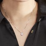 Collier Cherice Argent Blanc Oxyde De Zirconium - Colliers fantaisie Femme | Histoire d&rsquo;Or