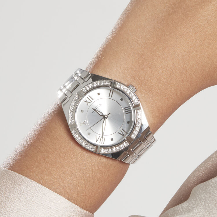 Montre Bracelet GUESS Pour Femme - Occasion, Boîtier Et Bracelet Gris