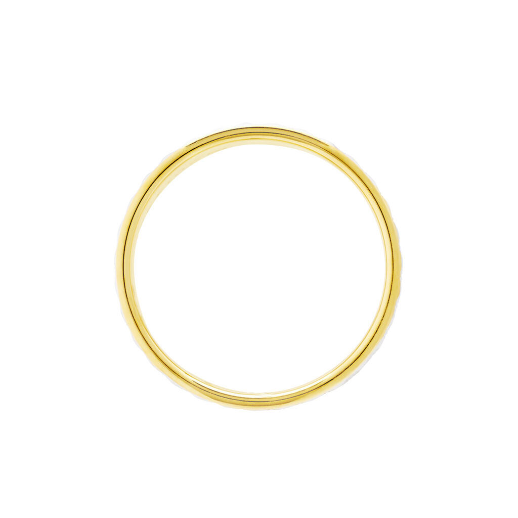 Alliance Shalea Ruban Plat Or Bicolore - Alliances Unisex | Histoire d&rsquo;Or