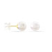 Boucles D'oreilles Puces Ursulina Or Jaune Perle De Culture - Clous d'oreilles Femme | Histoire d’Or
